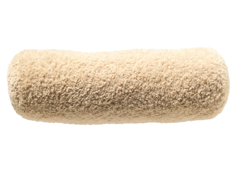 Preview: Dutch Decor Nackenrolle 'Cara' 18 x 50 cm Whitecap Gray - Beige